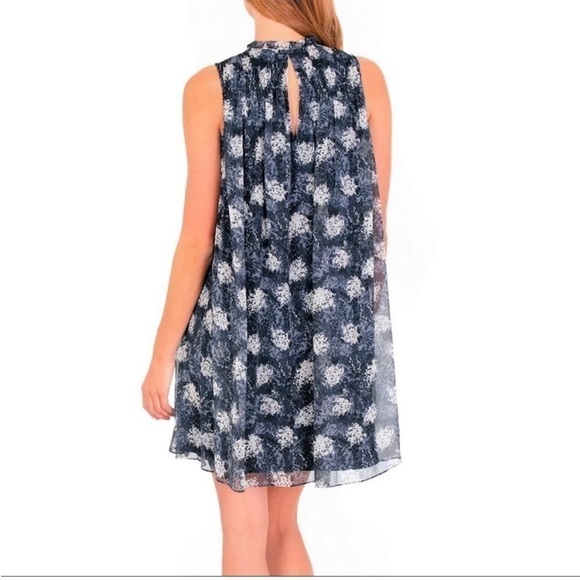 Joie Blue and Cream Halter Sundress Mini - Picture 2 of 9